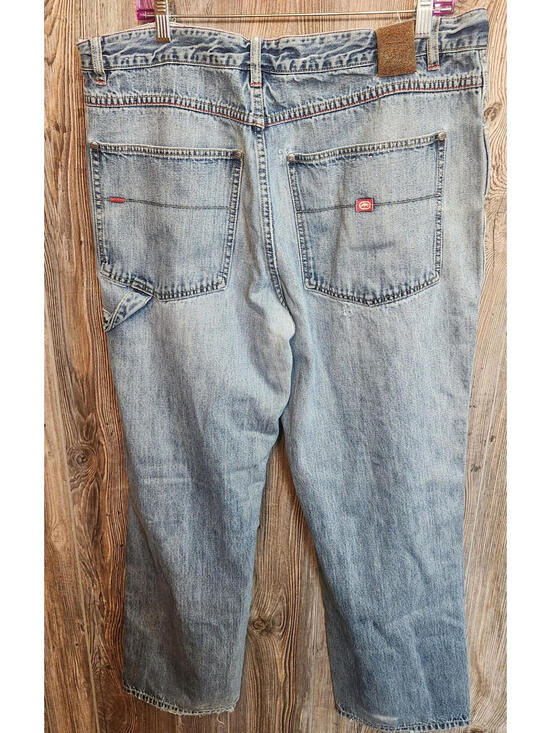 Other - Ecko Unltd Denim Blue Jeans Size 38x36 VTG Destroyed Thrashed Y2K Baggy Skater